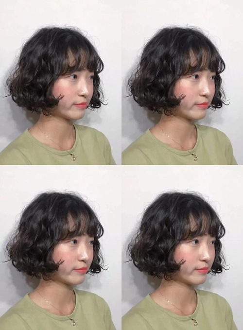 气质迷人的 短烫发
